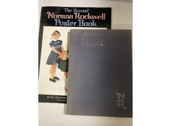Two Norman Rockwell Books The Second Norman Rockwell Poster Book Hardcover, Norman Rockwell Illustrator.