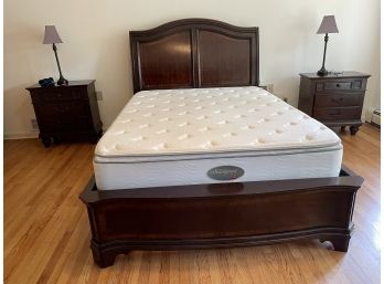 Sleigh Style Queen Bed (Mattress NOT Included)