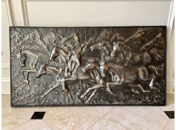 Metal Horse Relief Decorative Wall Hanging