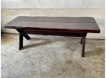 Dark Stained Picnic Bench
