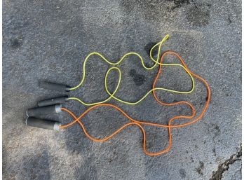 Two Exercise Jump Ropes, Each Over 9' Long