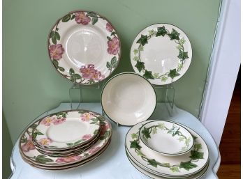 Ivy & Desert Rose Pattern Bowls & Plates By Franciscan