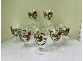 Plaid Ribbon Holiday Wine Glasses By Lenox