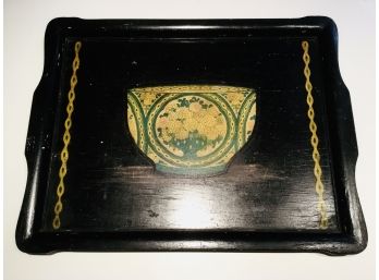 Vintage Chinoiserie Painted Tray
