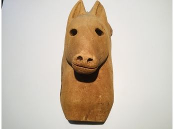 Carved Wood Animal Mask From An Artist's Studio