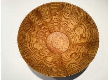 Mid Century Oak Sectioned Bowl