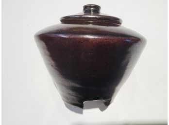 Mid Century Studio Pottery Jar With Makers Mark