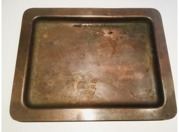 Early Jos. Heinrichs Pure Copper Tray, Paris And New York