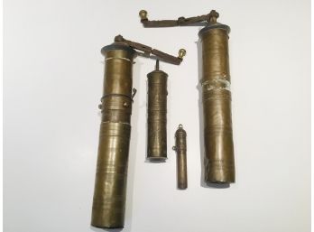 Group Of 4 Antique Moroccan Spice/ Coffee Grinders