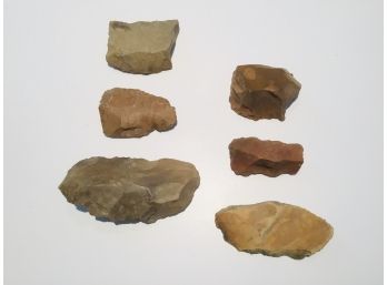 Group Of Six Native American Archaic Period Stone Tools