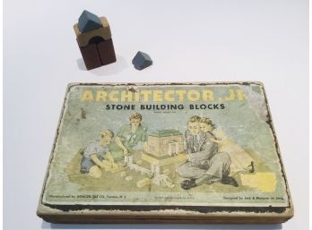 Mid Century Set Architector Jr. Stone Building Blocks