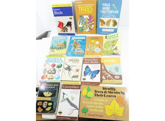 14 Nature - Natural World Field Guide And Guide Books Including Golden Guides