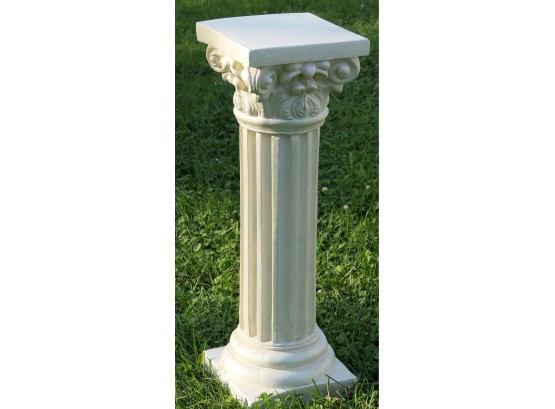 Cast Display Column Pedestal - 29 1/2' H - Great For Plants, Art, Or On Its Own