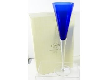 Lenox Blue Flute Glasses - 7.7 Ounces, 11' Tall - 4 Pieces (2 Boxes Of 2 Each) BRAND NEW