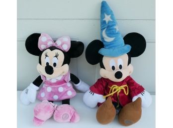 Mickey And Minnie Plus Dolls - Mickey As The Sorcerers Apprentice  - Like New - With Tags