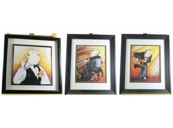 3 Matted And Beautifully Framed Tracy Flickinger Prints - From Home Studio
