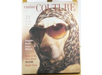 Dog Image/Magazine Style - 11 X 14 Canvas Wall Art - Canine Culture