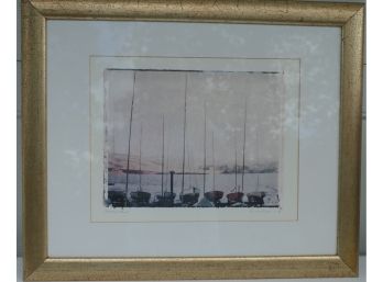 Signed Painting - A. (Amy) Mellion - Inverness - Boat Scene