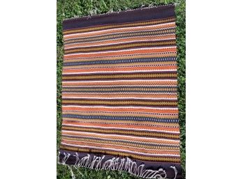Vintage Noweigan Woven Wool Rug With Beautiful Pattern - Jolsterakle - Auchild Vikens