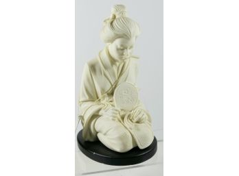 A. Giannelli - Italian Sculpture - Oriental Woman In A Garden - Handmade