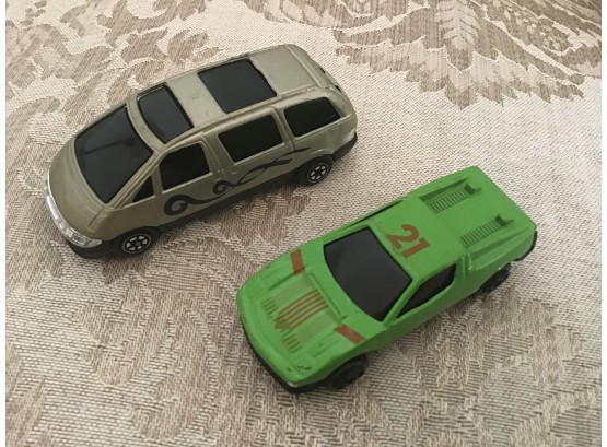 Two Toy Cars Including A Race Car And Multi-passenger Van - Lot #16