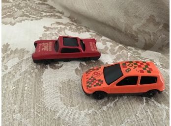 Red Toy Truck And Orange SUV - Lot #29