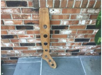 Vintage Wooden Stocking Form