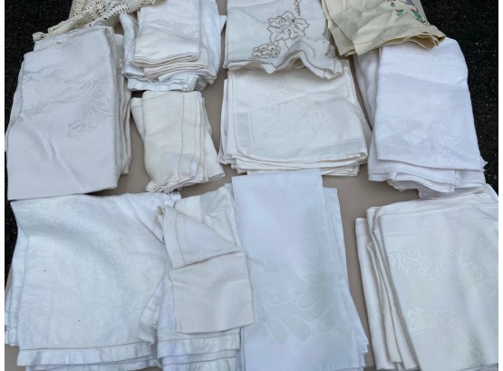 Large Collection Of Vintage Linens