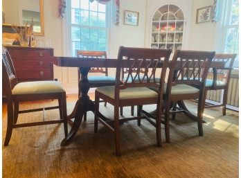 Beautiful Mahogany Dining Room Table And Chairs