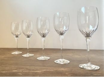 Gorgeous Orrefors Wine Glasses - Set Of Five (5)