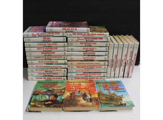 Collection Of  Vintage Illustrated Classics, Lot #1