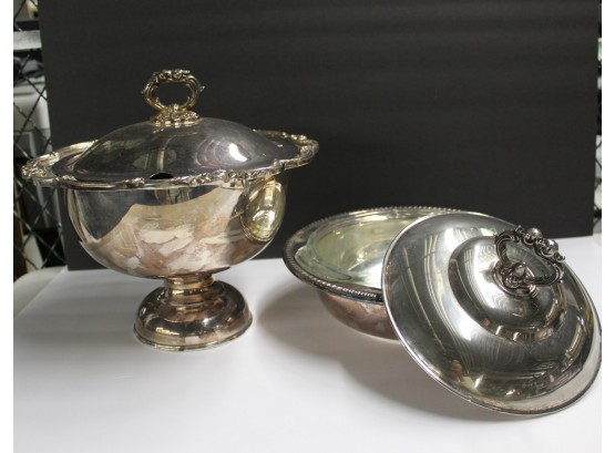 Ornate Silver-plated Pair