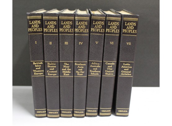 Great Collection Of Books,  Lands And Peoples Volumes 1-7