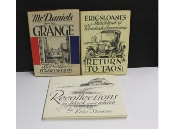 Signed Collection Of Eric Sloane Books