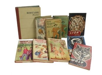 Vintage Boy Scout, Cub Scout, And Brownie Scout Books