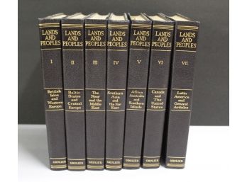 Great Collection Of Books,  Lands And Peoples Volumes 1-7