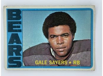 1970 And 1972 Topps Gale Sayers Vintage Collectible Card