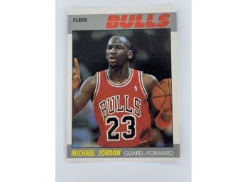 1987 Fleer Michael Jordan 2nd Year Vintage Collectible Card