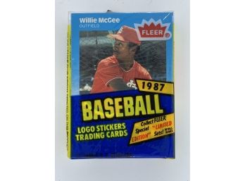 1987 Fleer Baseball Cello Pack Vintage Collectible Card