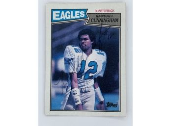 1987 Topps Randall Cunningham Rookie Auto  Vintage Collectible Card