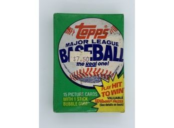 1981 Topps Baseball Pack Vintage Collectible Card