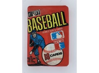 1991 Donruss Baseball Pack Vintage Collectible Card
