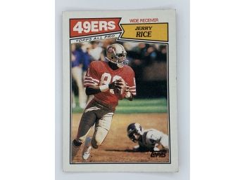 1987 Topps Jerry Rice 2nd Year Vintage Collectible Card