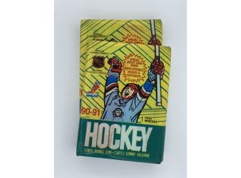 1990 O Pee Chee Hockey 2 Packs Vintage Collectible Card