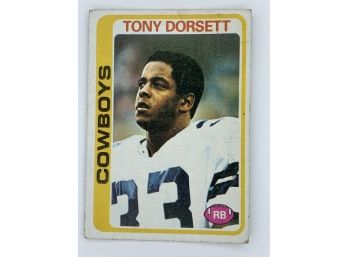 1978 Topps Tony Dorsett Rookie Vintage Collectible Card