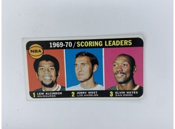1970 Topps Alcindor West Hayes Vintage Collectible Card