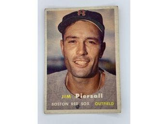 1957 Topps Jim Piersall Vintage Collectible Card