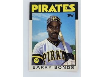 1986 Topps Traded Barry Bonds Vintage Collectible Card