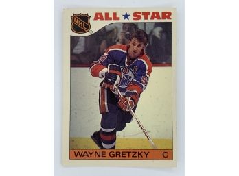 1985 Topps Wayne Gretzky Sticker Vintage Collectible Card