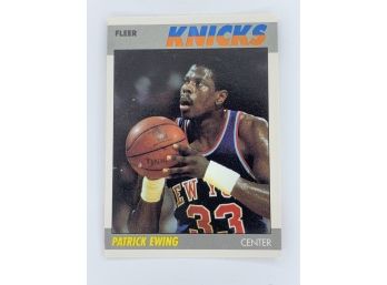 1987 Fleer Patrick Ewing 2nd Year Vintage Collectible Card